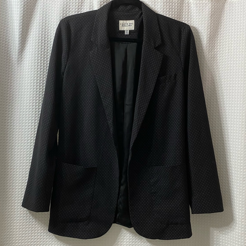 Heritage 1981 Deep Purple Speck Fluid Open Blazer
